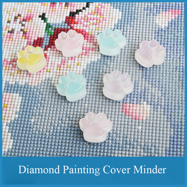 Luminous Cover Minders for Diamond Painting DIY Diamond Mosaic Art  Accessoires Cartoon Cat Paws Holder Diamond Painting Tools - AliExpress